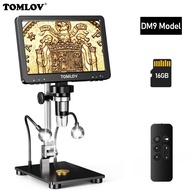 TOMLOV DM9 Pro 7" HDMI Digital Microscope 1200X with IPS Screen Coin Magnifier