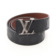 [Used] Louis LOUIS VUITTON Belt, Ceinture LV Initials Pyramid Monogram Illusion Leather Belt, Men's,