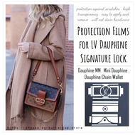 Hardware stickers / Protection Films for LV Dauphine MM, Mini and Wallet on Chain Signature Lock