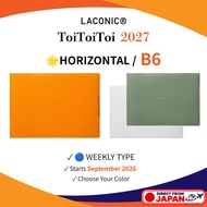 Laconic ToiToiToi Weekly Planner 2027 B6 Horizontal September 2026 Start Japan
