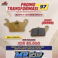 FRONT BRAKE PADS FRONT BRAKE PADS BRT SUPRA X 125 FI SUPRA HELMET IN/ NEW BLADE/ ABSOLUTE REVO/ SONI