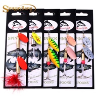 COD Sougayilang Bộ 5 Món Mồi Câu Cá Muỗng Câu Cá Kim Loại Cứng Mồi Câu Cá Bả Spinner Bả Câu Cá Giải 