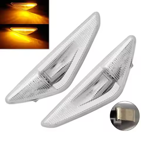 1 Pair Left Right LED Marker Turn Lamp for BMW E70 F25 E71 63137171007 63137171008 Turn Light