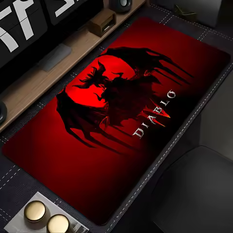 Mouse Pads D-diablo 4 Desk Mat Protector Gaming Mousepad Office Table Decor Keyboard Long Pad Cartoo