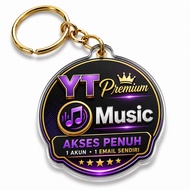 YT music premium keychain