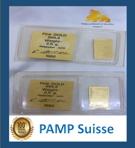 999.9 PAMP Suisse Lady Fortuna Gold Bar, Assay Certificate, 2.5g (1982 Vintage Collection) By Tekka Goldsmith &amp; Jewellery Pte Ltd