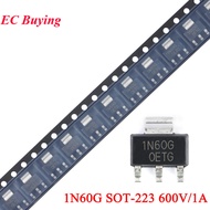 10pcs/5pcs 1N60G SOT-223 600V 1A N-channel MOS Field Effect Transistor Chip SMD IC New and