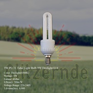 9W PLCE Tube Light Bulb (Daylight/Warm White) E27 /  E14