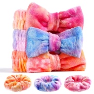 Stocking Stuffer for Teen Girls, Spa Headband With Hair Scrunchies for Skin Care, Headbands for Wash