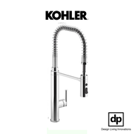 KOHLER ก๊อกผสมอ่างล้างจานฝักบัวแบบคอสปริง รุ่น Purist สีโครเมี่ยม