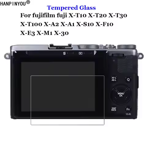 For fujifilm fuji X-T10 X-T20 X-T30 X-T100 X-A2 X-A1 X-S10 X-F10 X-E3 X-M1 X-30 Tempered Glass Camer