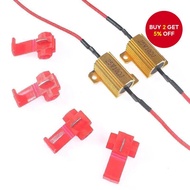 2 Set Load Resistor 25W 50W Aluminum Shell Power Resistor 5ohm 6ohm 8ohm 10ohm 24ohm 50ohm 100ohm fo