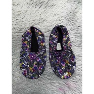 Purple Floral Foot Sock