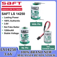 100% Original SAFT LS14250 3.6V (1/2AA) PLC 14250 Lithium Non-rechargeable Battery 1200mAH 1/2AA ER1