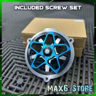 ULMAX RACING STAR DESIGN CNC SPINNER CVT RADIATOR COOLANT COVER KIPAS PUSING DESIGN BINTANG CNC ALLO