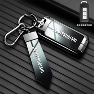 for Mitsubishi car key cover Scratch Resistant Metal Premium Leather Keychain Suitable for Triton La