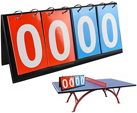 Scoreboard Score Keeper,Volleyball Basketball Tennis Table Tennis Scoreboards(4-Digital)