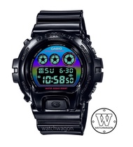 [Watchwagon] Casio G-Shock DW-6900RGB-1 Virtual Rainbow Series Digital Gents Watch Black Glossy Band dw-6900 dw6900