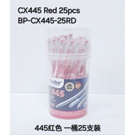 Faster CX445 Ball Point Pen Bulk/25pcs 桶装25支 0.5mm Blue/Black/Red