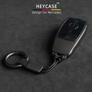 Heycase เคสกุญแจรถยนต์สีดำใสเหมาะสำหรับ Mercedes-Benz E300L/glc300l/a200l/GLE350 /gla