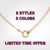 LOVE series Rose gold&amp;gold&amp;silver classic necklace Pendant necklace