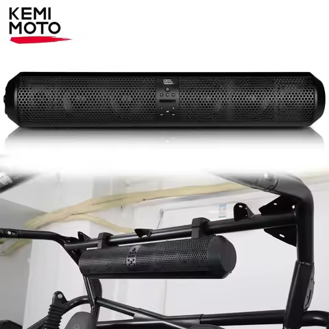 UTV ATV Sound Bar Speakers SXS Sound Bar Wireless Control Bluetooth Compatible with Polaris for Can 