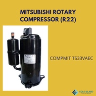 MITSUBISHI ROTARY COMPRESSOR (R22) COMPMIT TS33VAEC [TS33VAEC] FOR 2.0HP AIRCOND
