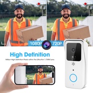 Wireless Video Doorbell Camera with Chime Voice Changer Voice Message PIR Motion Detection Instant A