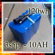 12v Lithium Battery Pack 18650 12volts True Rated 6000mAh 10000mah Rechargeable Battery with BMS