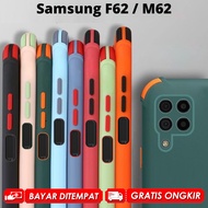 Case Samsung M62 F62 Casing Softcase Candy Crack Macaron Slim