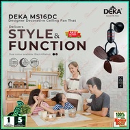 Deka Wall Fan MS16DC Dual Mounting Wall & Ceiling DC Motor Designer Fan with Remote Control - Dual C