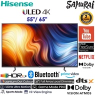 HISENSE 55"/ 65" 4K ULED TV U7H SERIES WITH YOUTUBE AND NETFLIX