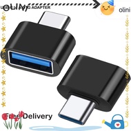 OLINI Type C to USB Adapter, Black Metallic colours Type C USB Male Adapter, Convenient Mini Alumini