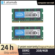 DDR2สำคัญหน่วยความจำแล็ปท็อป200pin CL5 800 MHZ 1.8V DDR2 PC2-6400แรมโน้ตบุค2GB 4GB