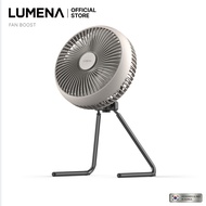 LUMENA Camping Standing Fan Strong Wind Cooling Fan Wireless Air Circulation USB Rechargeable KOREA
