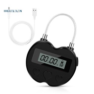 Smart Time Lock LCD Display Time Lock Multifunction Travel Electronic Timer, Waterproof USB Recharge