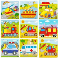 Combo 13 puzzles 9 pieces