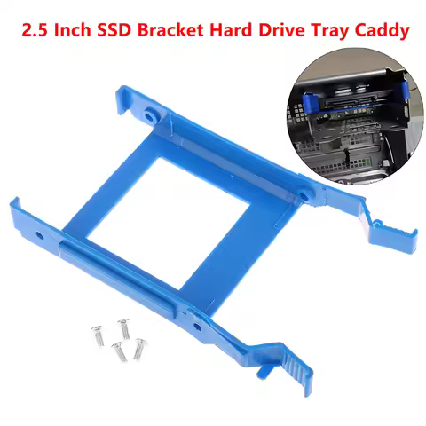 2.5" SSD HDD Tray, Bracket with Screw for Dell Optiplex 3070 5070 7070 MT Repair Component