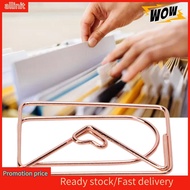 Allinit Tbest Ft Collection 00Pcs Paper Clips Portable Cute S Electroplated Rose Gold Metal Clip for