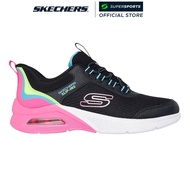 SKECHERS Hands Free Slip-ins® Relaxed Fit®: Microspec Max - Color Trifecta รองเท้าลำลองเด็กผู้หญิง