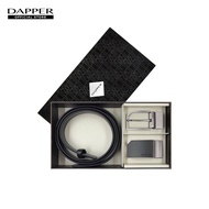 DAPPER กิ๊ฟเซ็ท เข็มขัดหนัง Snip Corner Reversible Belt สีดำ