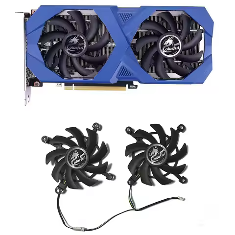 2pcs New 85mm RTX3060 GPU Cooler Cooling Fan For Colorful Geforce RTX 3060 Ti RTX3060 NB Duo 12G V2 