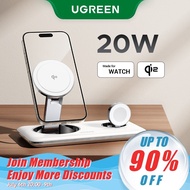 UGREEN 2-in-1 Qi2 20W Wireless Charging Station Qi2 MPP Certified Magnetic 15W for iphone 5W compati