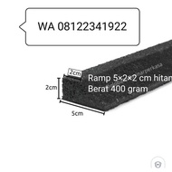Black Edge Corner Rubber Carpet / Ramp Rubber Mat Gym size 5x2x2 cm and 8x4x2 cm
