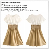 Sale Ab757150 Mini Dress Pesta Casual Wanita Korea Import Putih White
