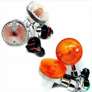 Lampu Sein jadul Riting Reteng Motor Bulat Plastik Motor CB CBR Ninja Vixion Megapro