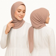 Aura Hoodie Shawl Instant Premium Chiffon Wanita Free Size