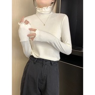 heattech woman 保暖衣 Baju kemeja baldu Jerman dengan telinga kayu