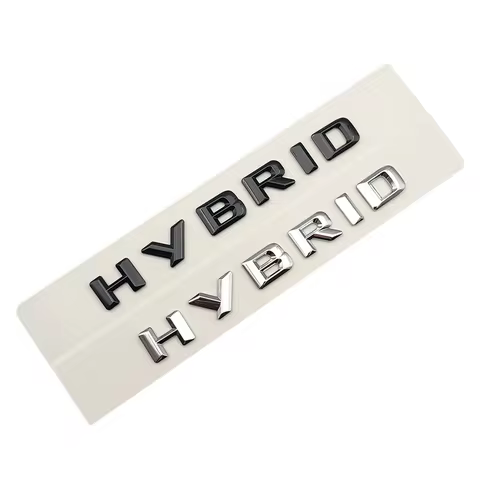 ABS Black Chrome Letters For Car Trunk Badge HYBRID Emblem Logo Mercedes C350e Hybrid Battery S400 W