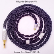 Hillaudio Brilliance-VIII Pure Silver Premium IEM Cable